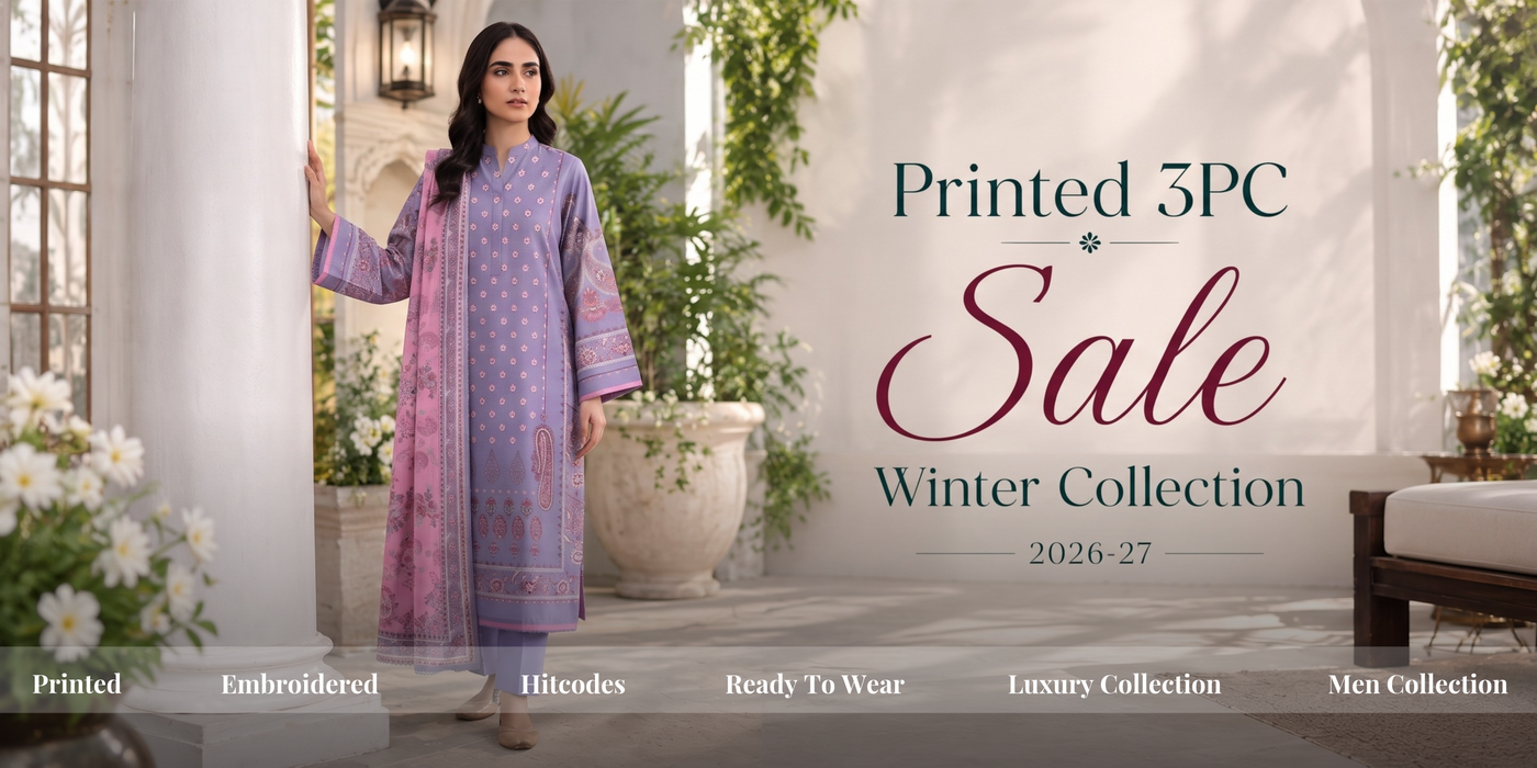 Printed 3PC Sale, Winter Collection 2026-27